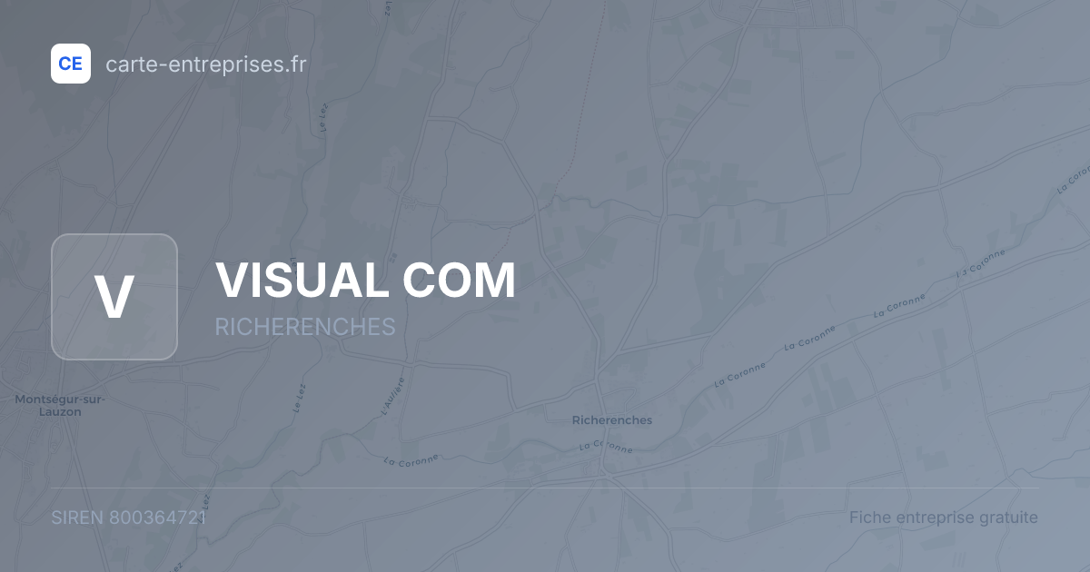 VISUAL COM — 800364721 — fiche entreprise