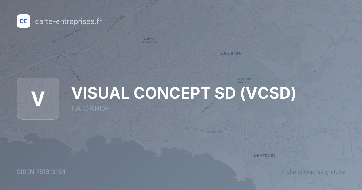 VISUAL CONCEPT SD (VCSD) — 751613134 — fiche entreprise