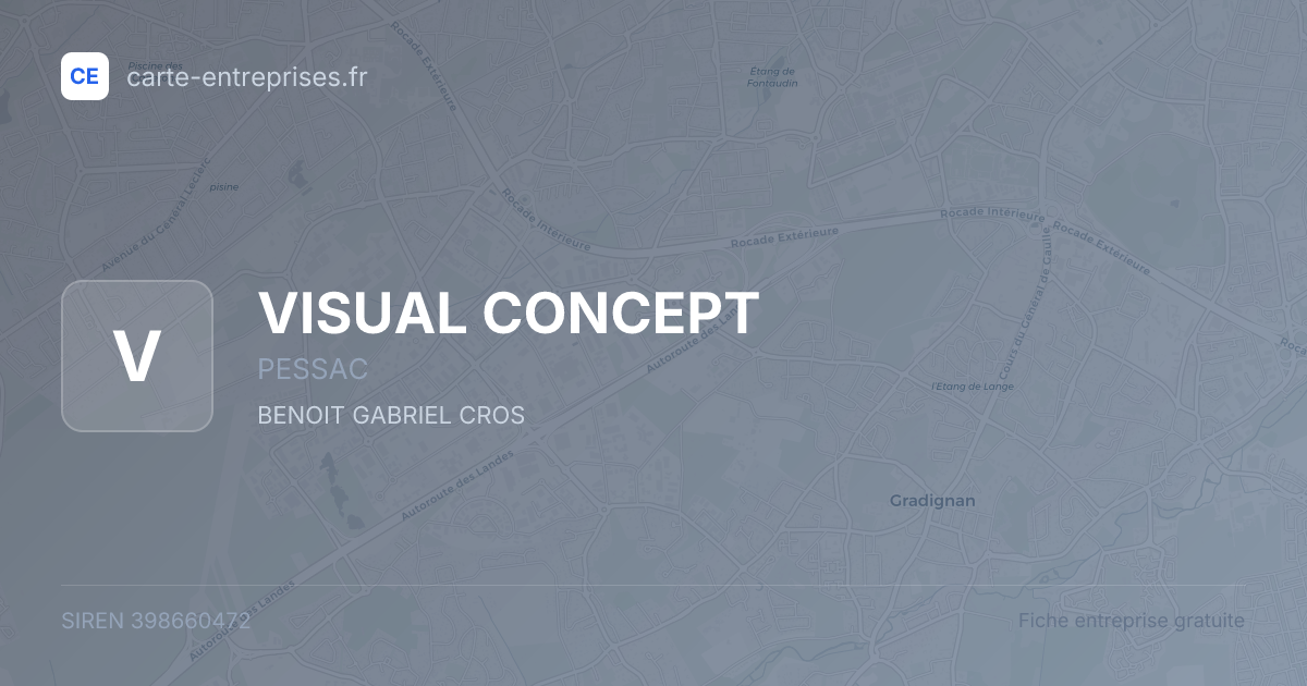 VISUAL CONCEPT — 398660472 — fiche entreprise