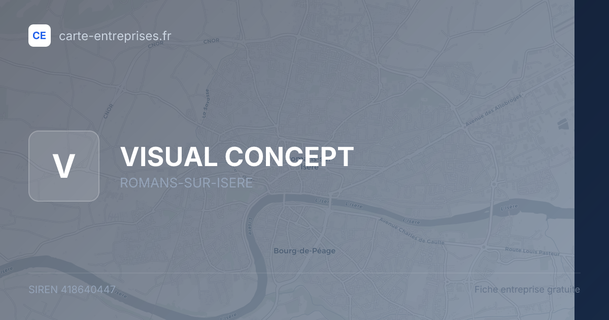 VISUAL CONCEPT — 418640447 — fiche entreprise