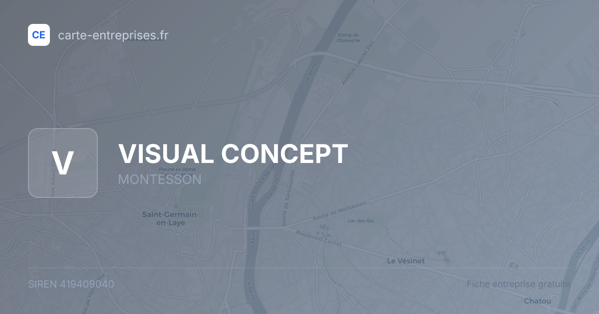 VISUAL CONCEPT — 419409040 — fiche entreprise