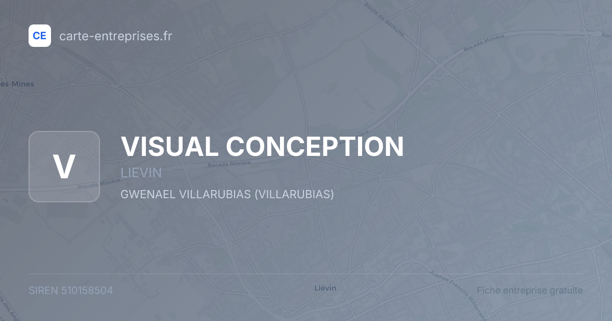 VISUAL CONCEPTION — 510158504 — fiche entreprise