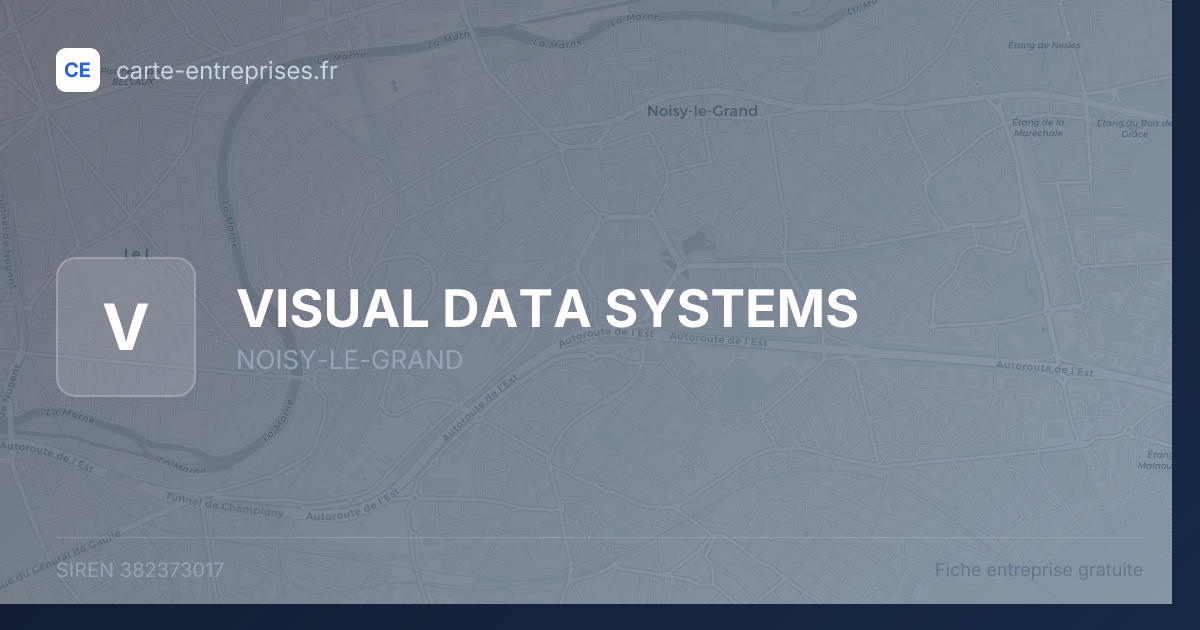 VISUAL DATA SYSTEMS — 382373017 — fiche entreprise