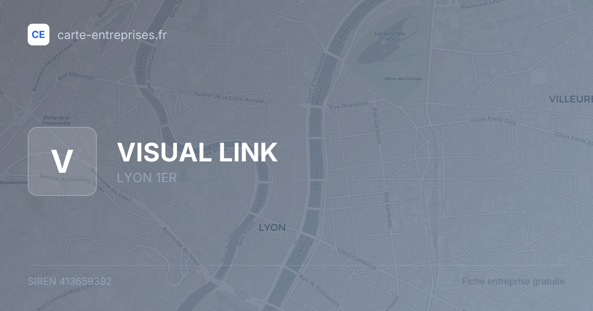 VISUAL LINK — 413659392 — fiche entreprise