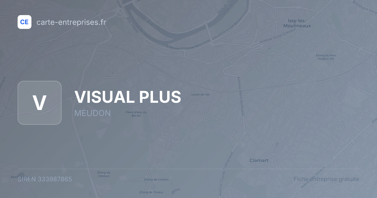 VISUAL PLUS — 333987865 — fiche entreprise