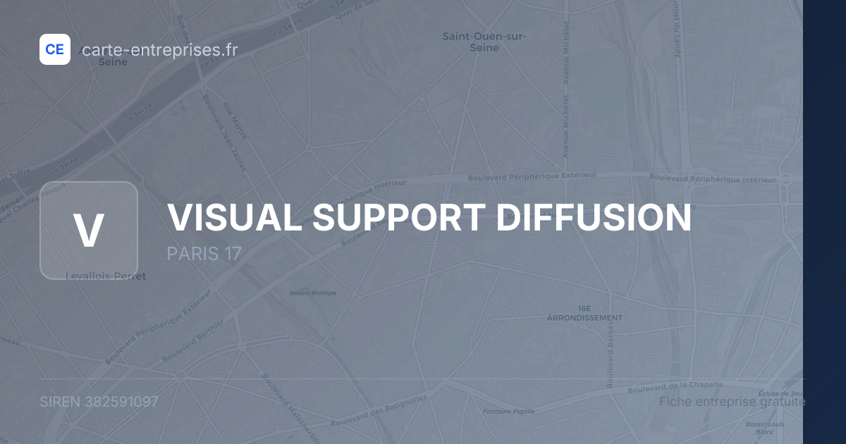 VISUAL SUPPORT DIFFUSION — 382591097 — fiche entreprise