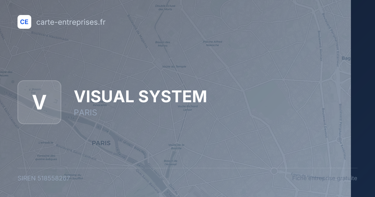 VISUAL SYSTEM — 518558267 — fiche entreprise