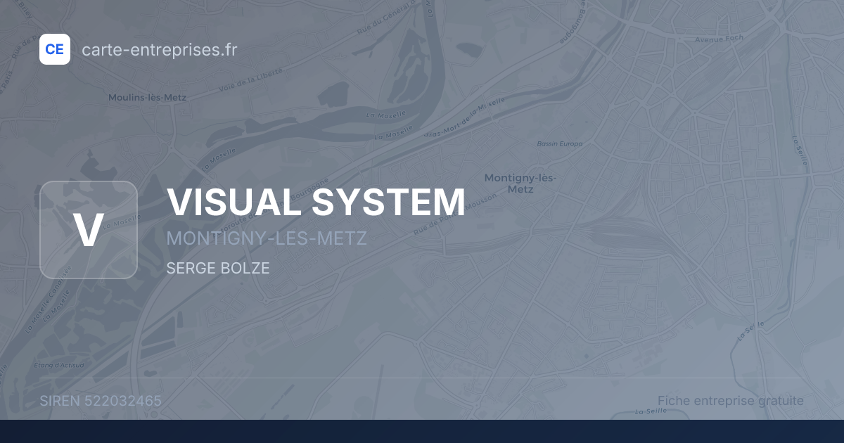 VISUAL SYSTEM — 522032465 — fiche entreprise