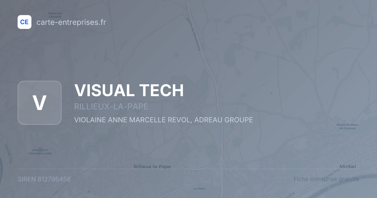 VISUAL TECH — 812795458 — fiche entreprise