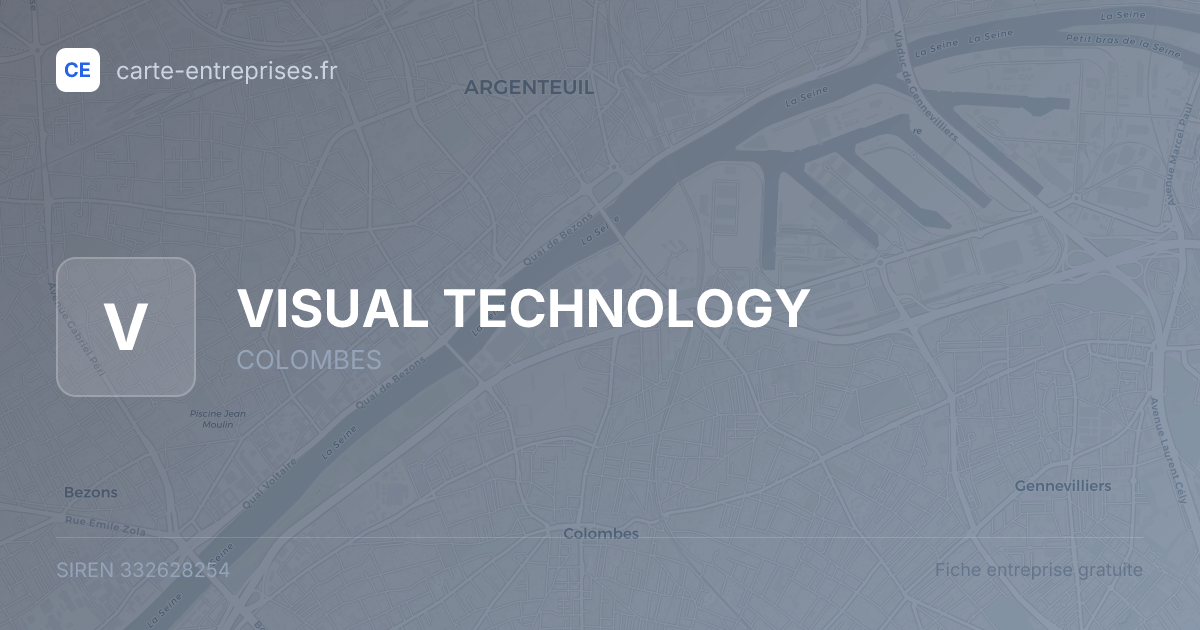 VISUAL TECHNOLOGY — 332628254 — fiche entreprise