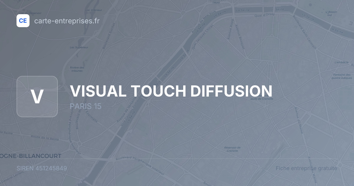 VISUAL TOUCH DIFFUSION — 451245849 — fiche entreprise