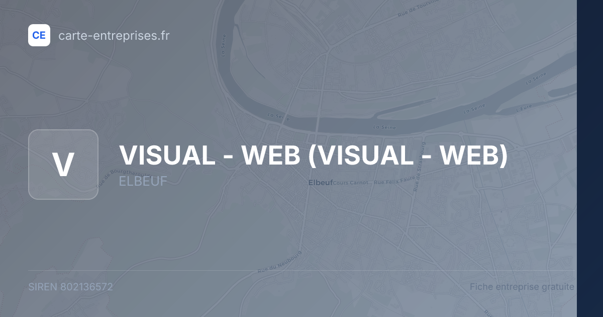 VISUAL - WEB — 802136572 — fiche entreprise