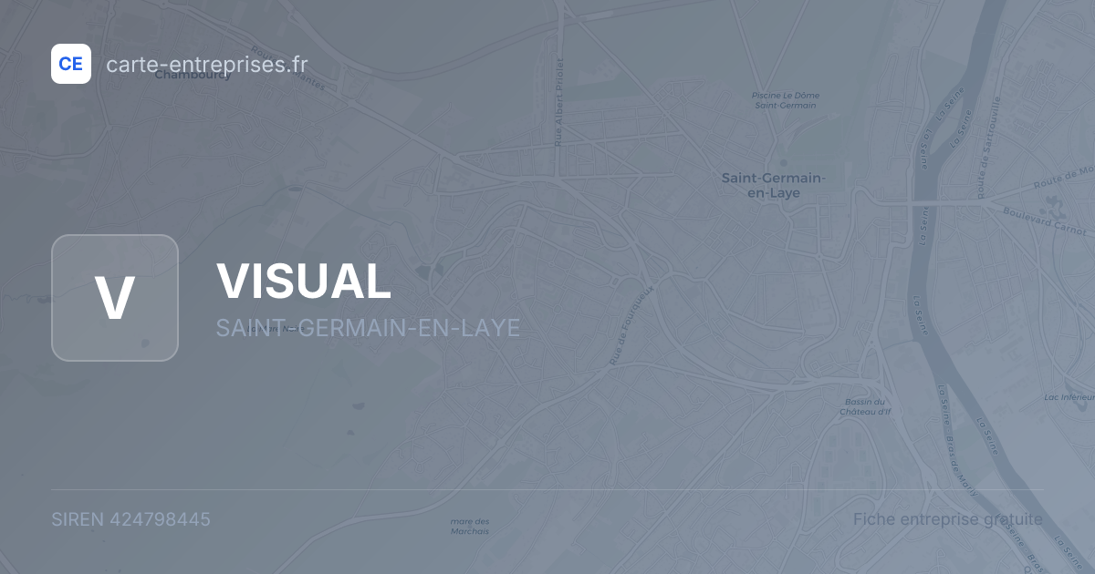 VISUAL — 424798445 — fiche entreprise