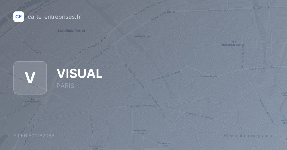VISUAL — 500182068 — fiche entreprise