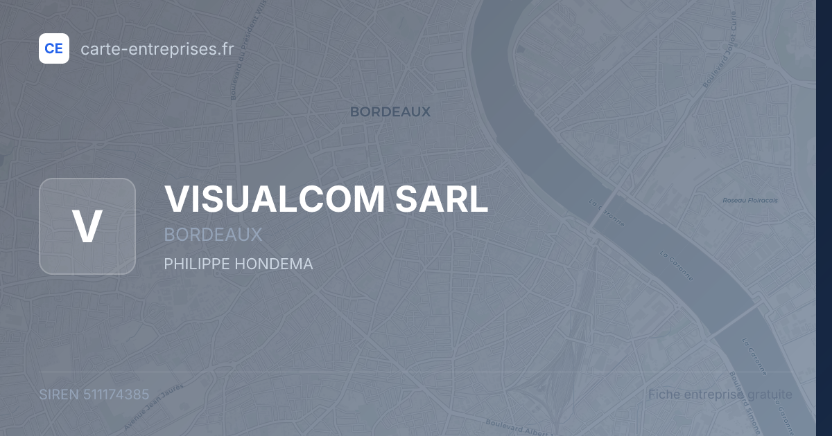 VISUALCOM SARL — 511174385 — fiche entreprise