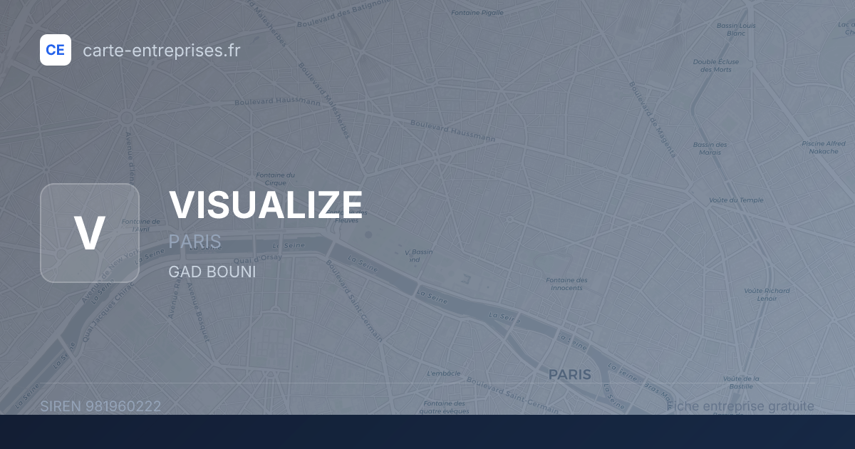 VISUALIZE — 981960222 — fiche entreprise