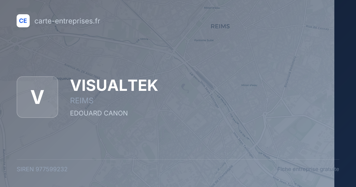 VISUALTEK — 977599232 — fiche entreprise