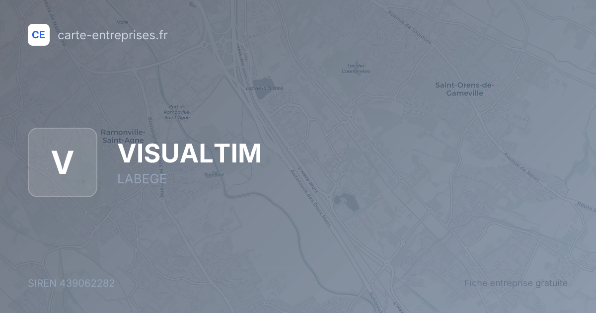 VISUALTIM — 439062282 — fiche entreprise