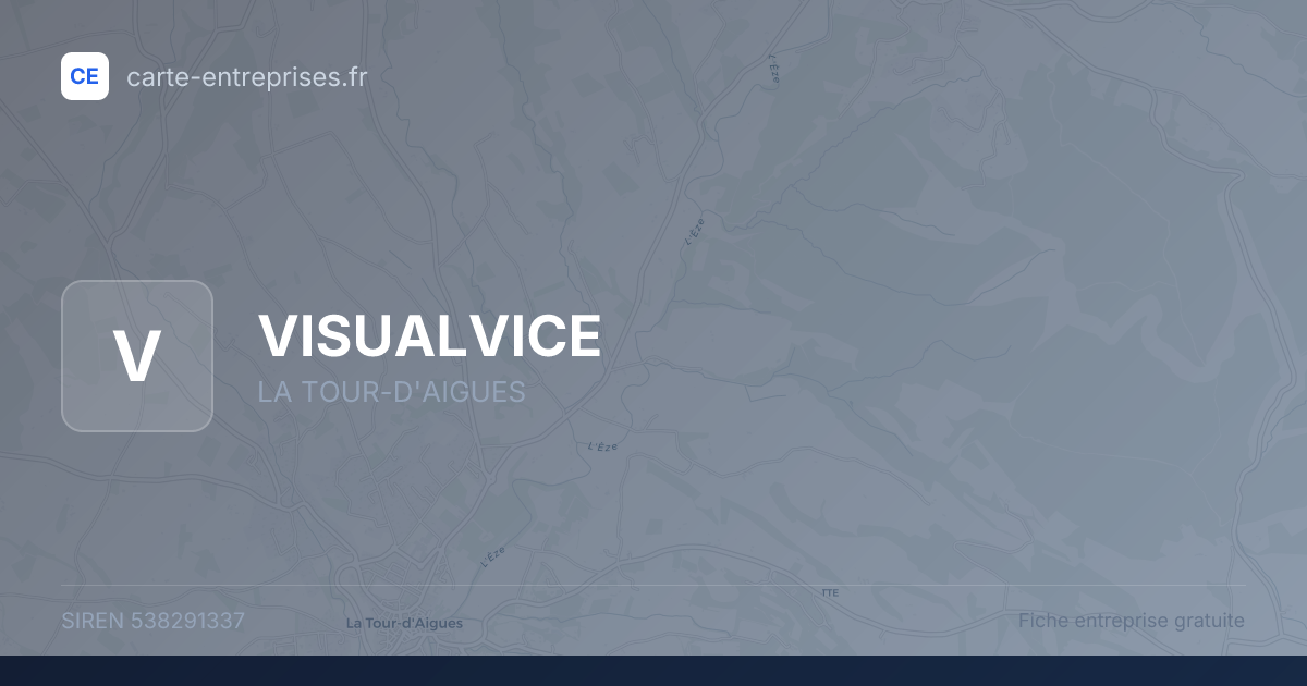 VISUALVICE — 538291337 — fiche entreprise