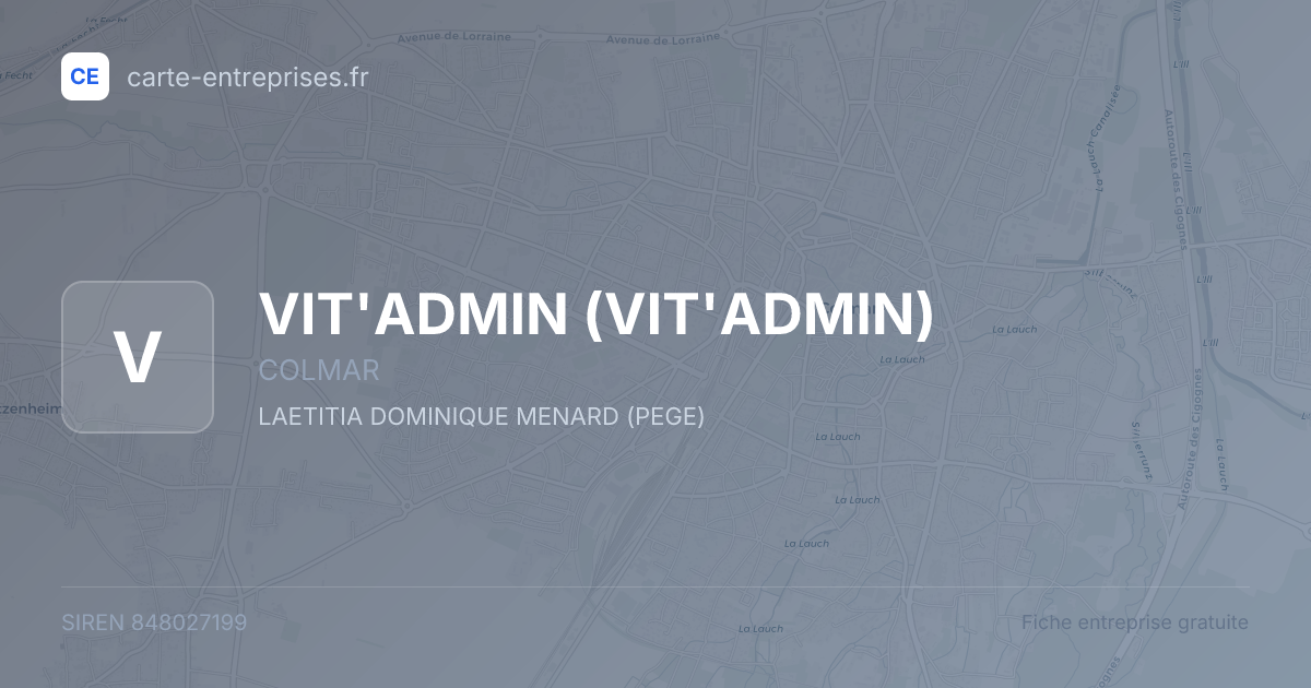 VIT'ADMIN — 848027199 — fiche entreprise
