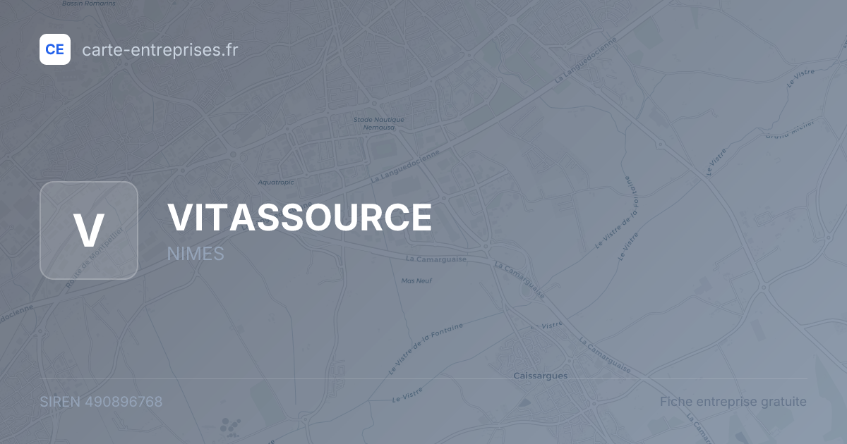 VITASSOURCE — 490896768 — fiche entreprise