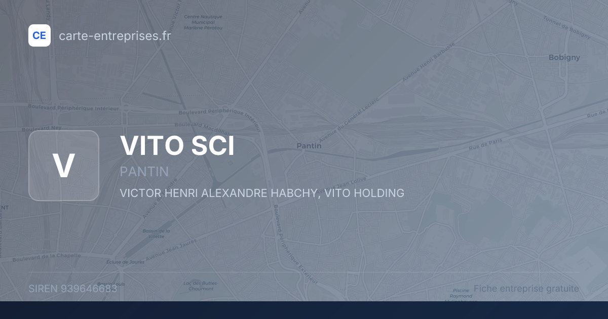 VITO SCI — 939646683 — fiche entreprise