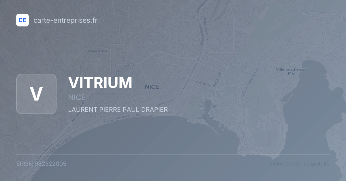 VITRIUM — 982522005 — fiche entreprise
