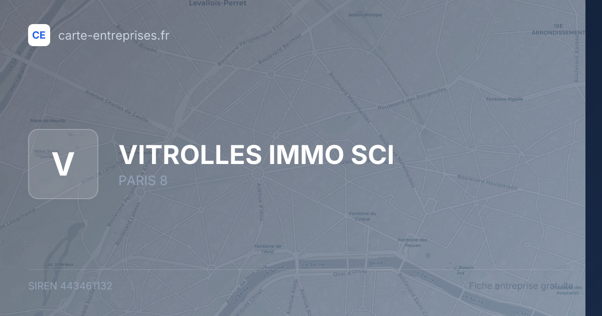 VITROLLES IMMO SCI — 443461132 — fiche entreprise
