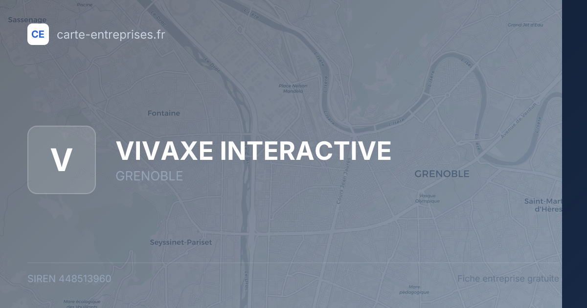 VIVAXE INTERACTIVE — 448513960 — fiche entreprise
