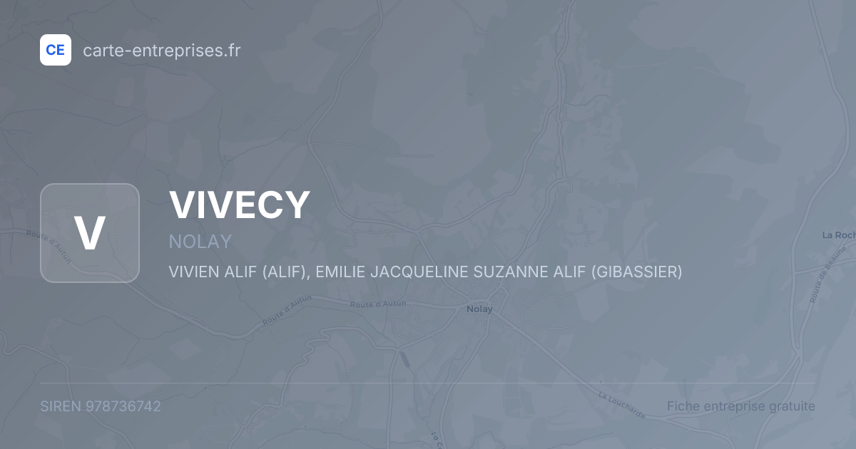 VIVECY — 978736742 — fiche entreprise