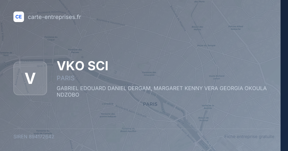 VKO SCI — 894172642 — fiche entreprise