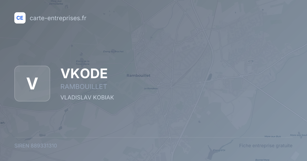 VKODE — 889331310 — fiche entreprise