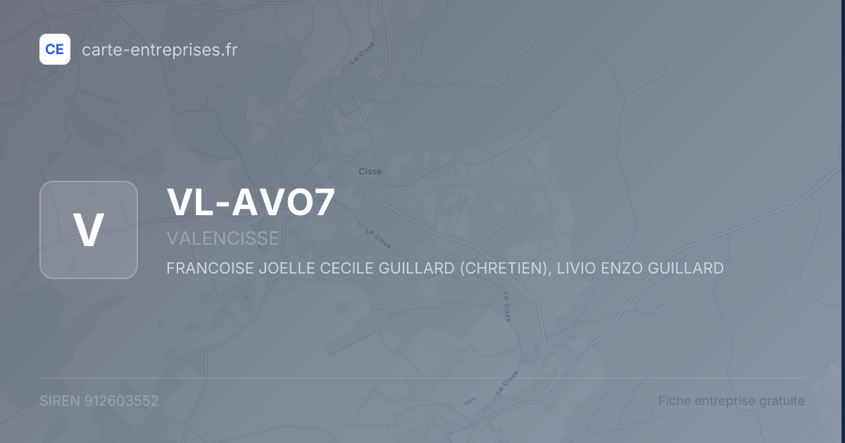 VL-AVO7 — 912603552 — fiche entreprise