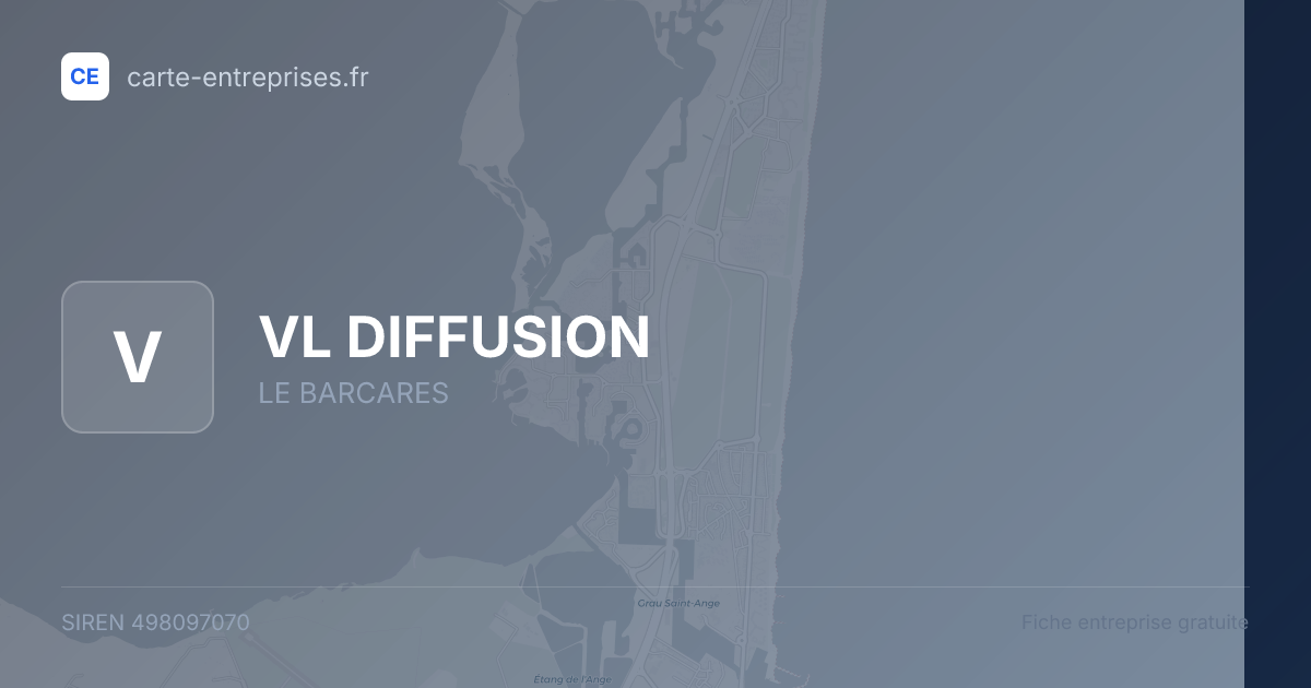VL DIFFUSION — 498097070 — fiche entreprise