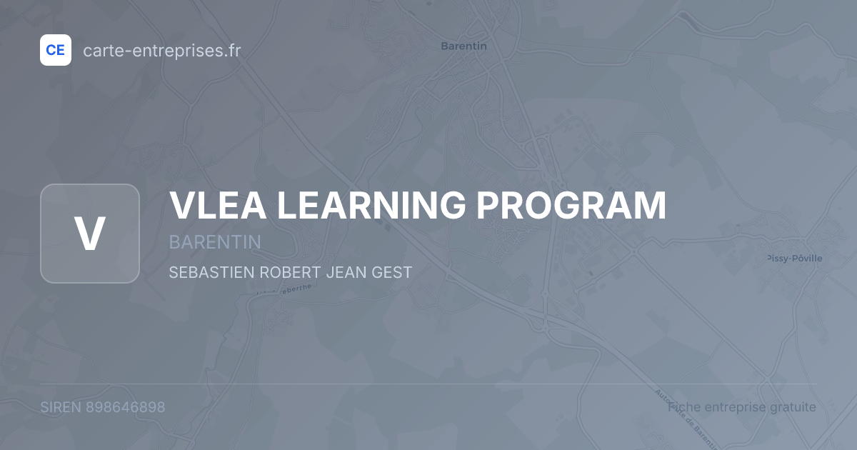 VLEA LEARNING PROGRAM — 898646898 — fiche entreprise