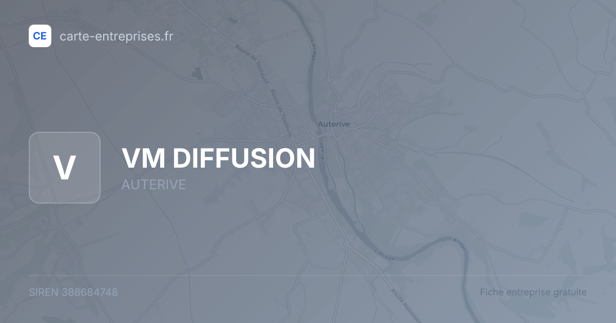 VM DIFFUSION — 388684748 — fiche entreprise