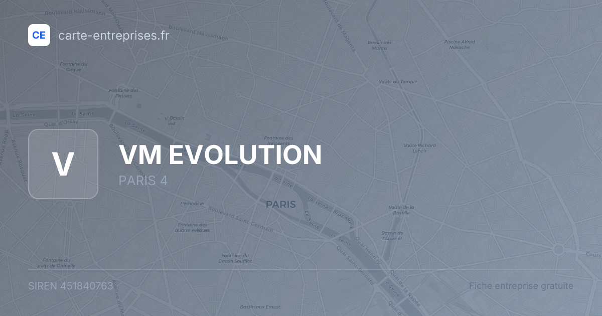 VM EVOLUTION — 451840763 — fiche entreprise