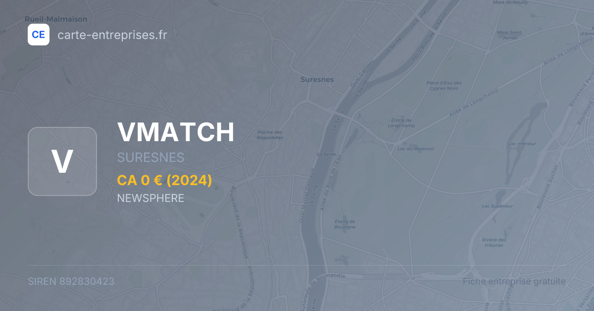 VMATCH — 892830423 — fiche entreprise