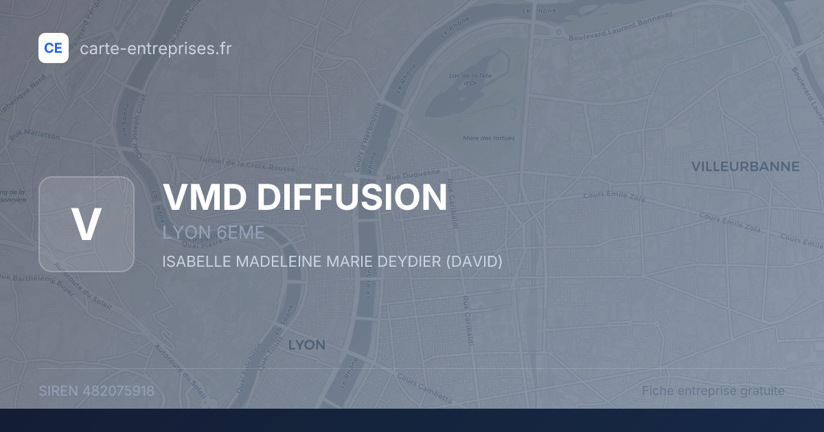 VMD DIFFUSION — 482075918 — fiche entreprise