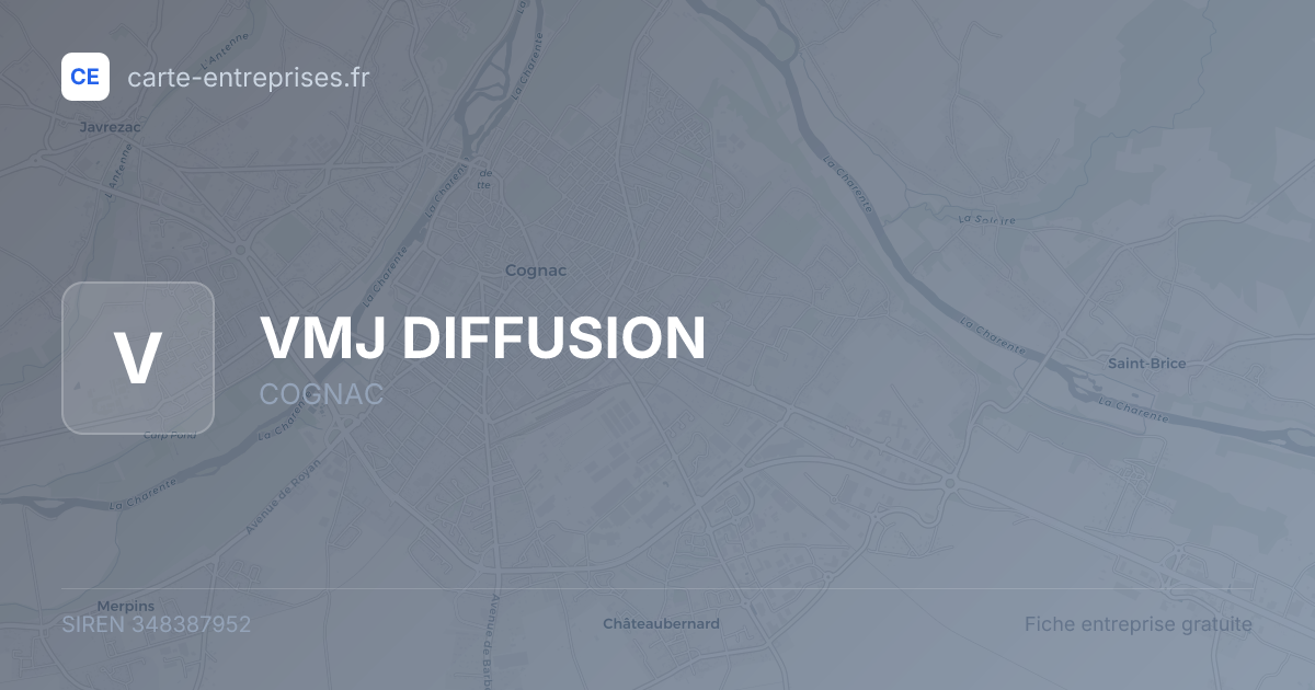 VMJ DIFFUSION — 348387952 — fiche entreprise