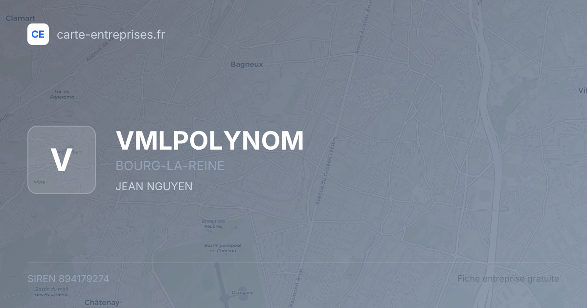 VMLPOLYNOM — 894179274 — fiche entreprise