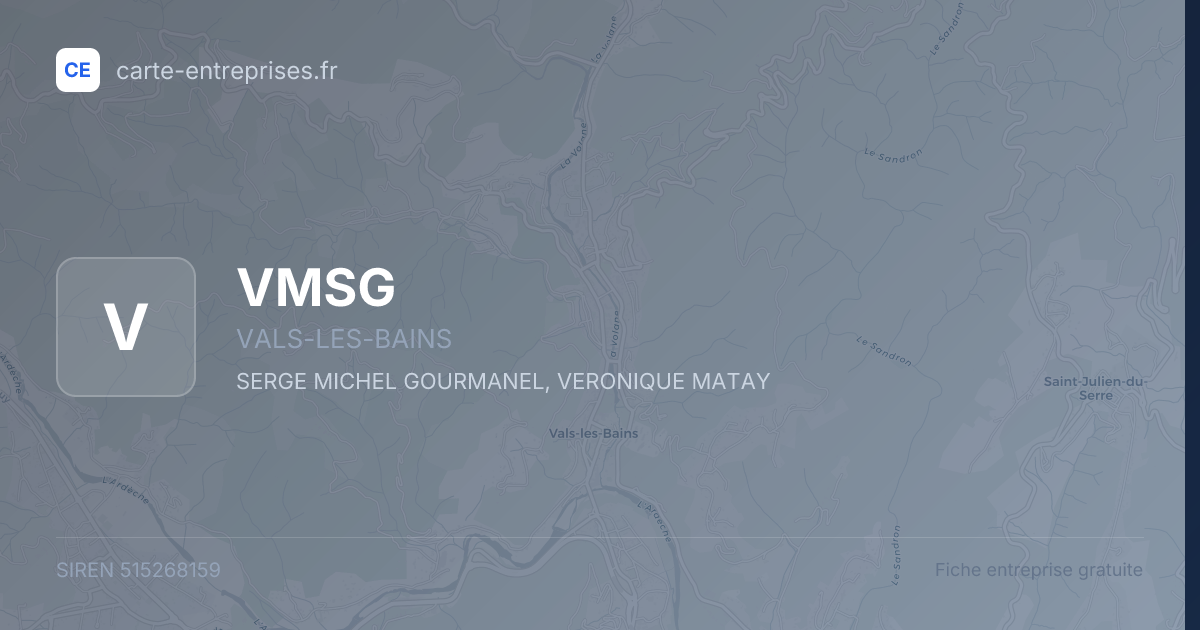 VMSG — 515268159 — fiche entreprise