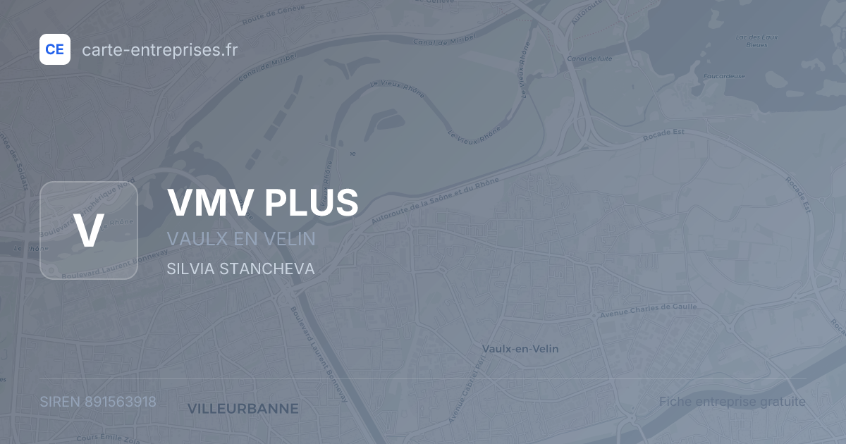 VMV PLUS — 891563918 — fiche entreprise