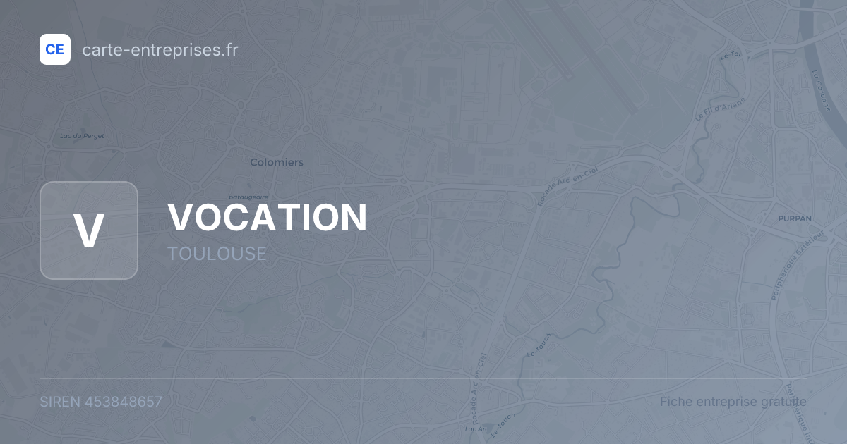 VOCATION — 453848657 — fiche entreprise