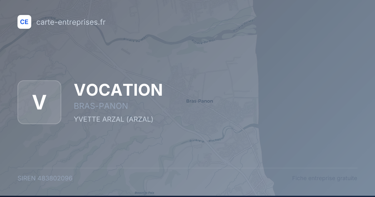 VOCATION — 483802096 — fiche entreprise