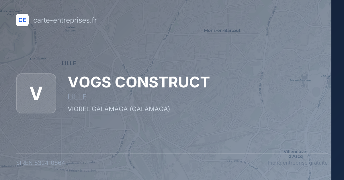 VOGS CONSTRUCT — 832410864 — fiche entreprise