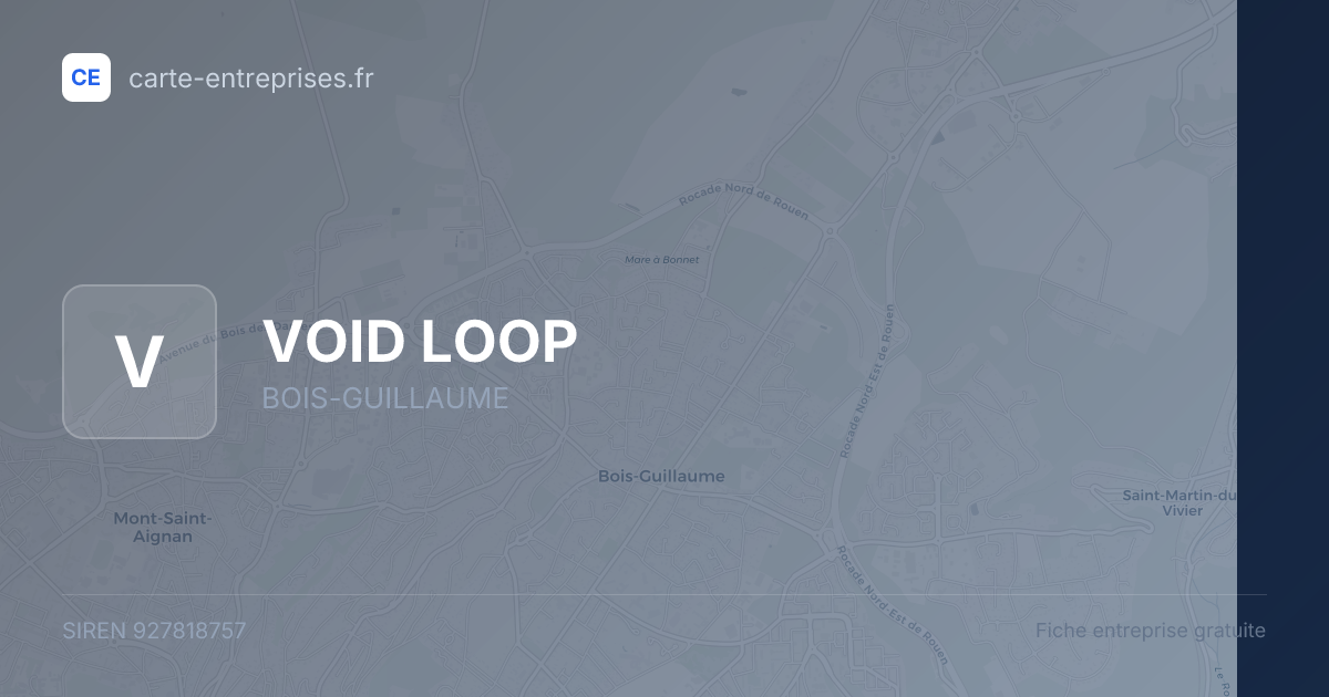 VOID LOOP — 927818757 — fiche entreprise