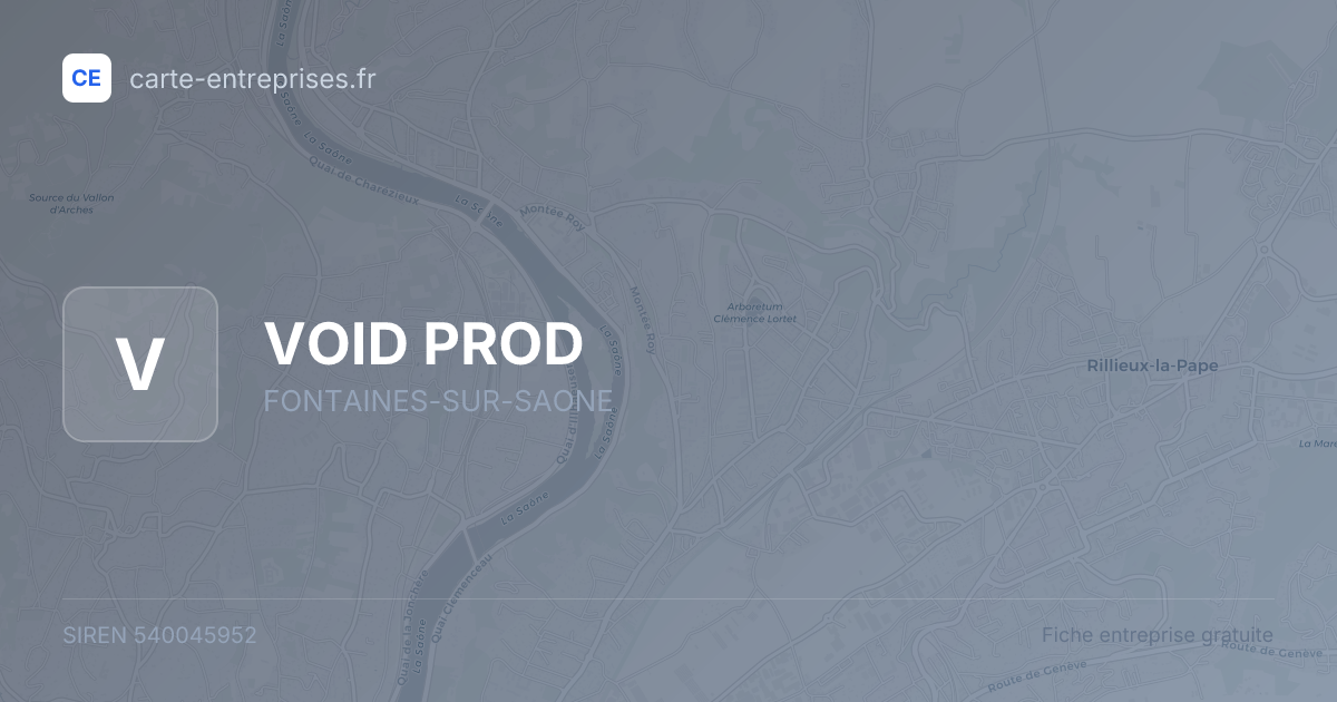 VOID PROD — 540045952 — fiche entreprise