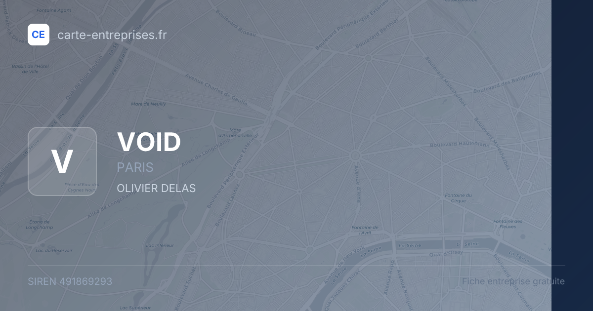VOID — 491869293 — fiche entreprise