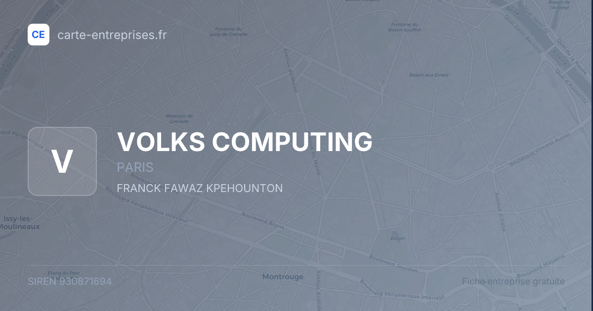 VOLKS COMPUTING — 930871694 — fiche entreprise